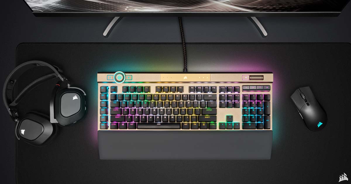 Corsair lance une version optique et dorée de son K100