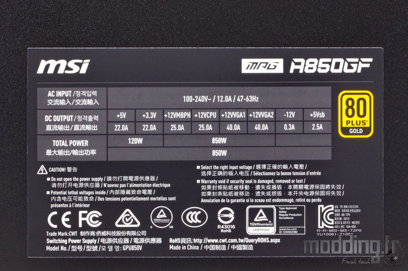 MPG A850GF 19a