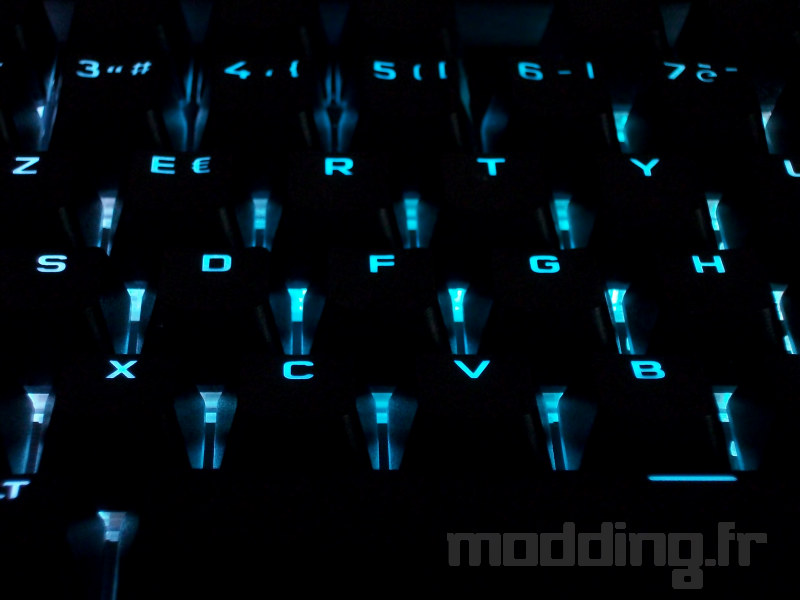 clavier touche light rgba