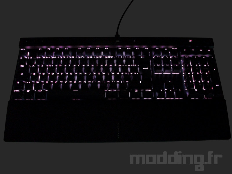 k70 rgb pro éclairage actif