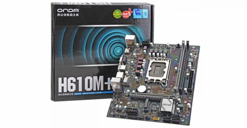 Carte mère Onda H610M+ avec support DDR4 et DDR5