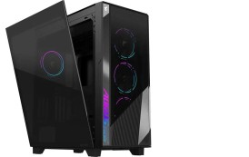 Aorus C500 Glass : flux d'air et éclairage RVB optimisés