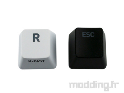keycaps blanc et gris