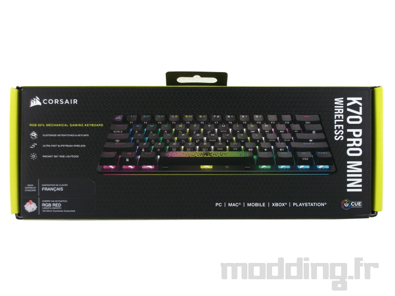 packaging K70 Pro Mini Wireless Corsair K70 Pro Mini Wireless