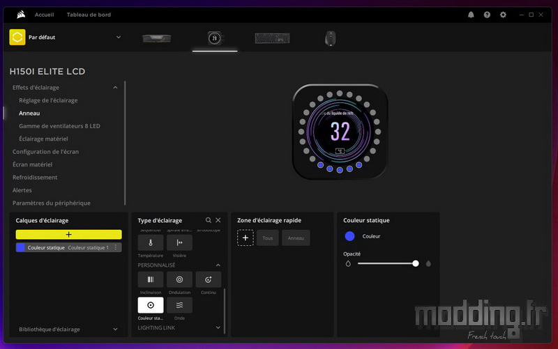 H150i Elite LCD LED 19