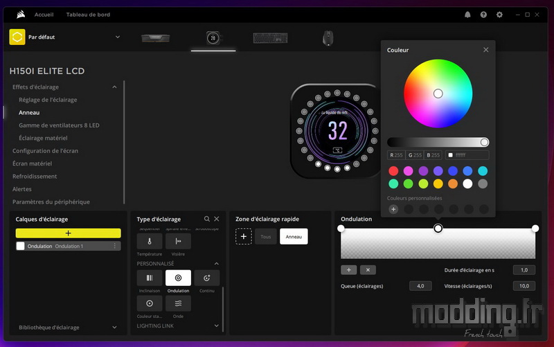 H150i Elite LCD LED 20
