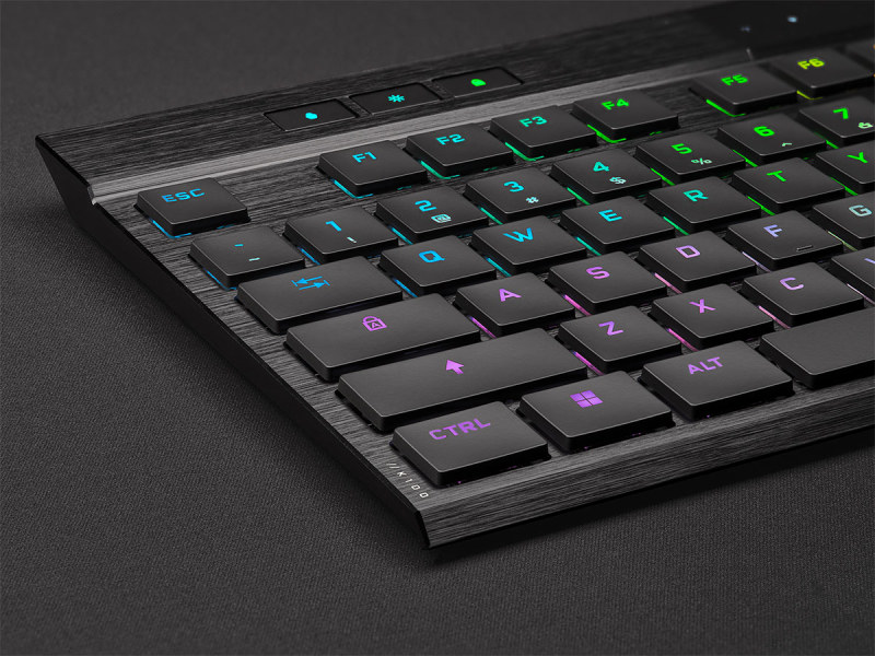 Un clavier low profil et sans fil chez Corsair qui annonce le K100 AIR