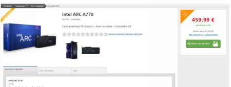 2022-10-12 13_47_55-Intel ARC A770 _ Top Achat