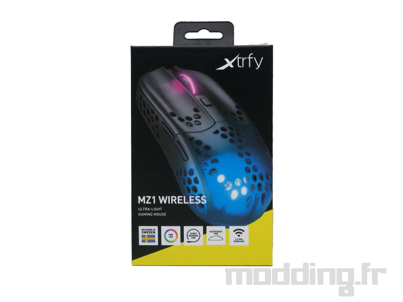 Xtrfy MZ1 wireless boite de face