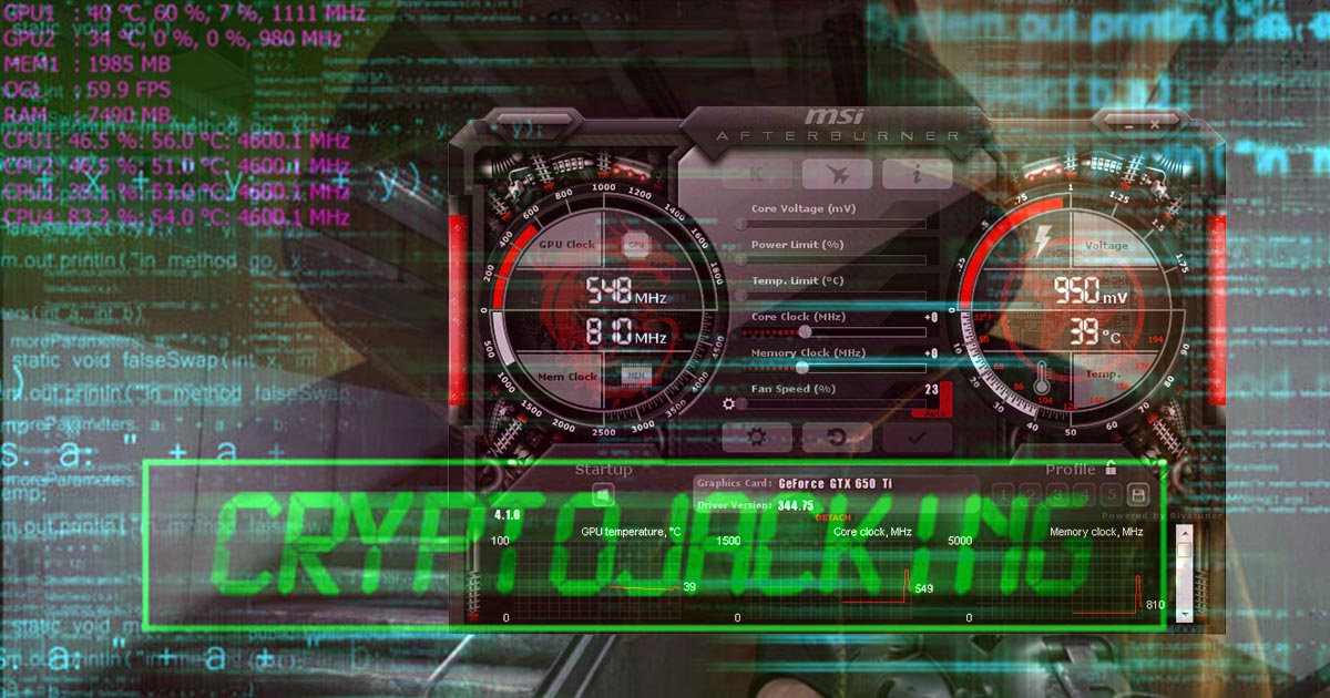 MSI Afterburner ciblé par des logiciels malveillants qui minent des cryptomonnaies