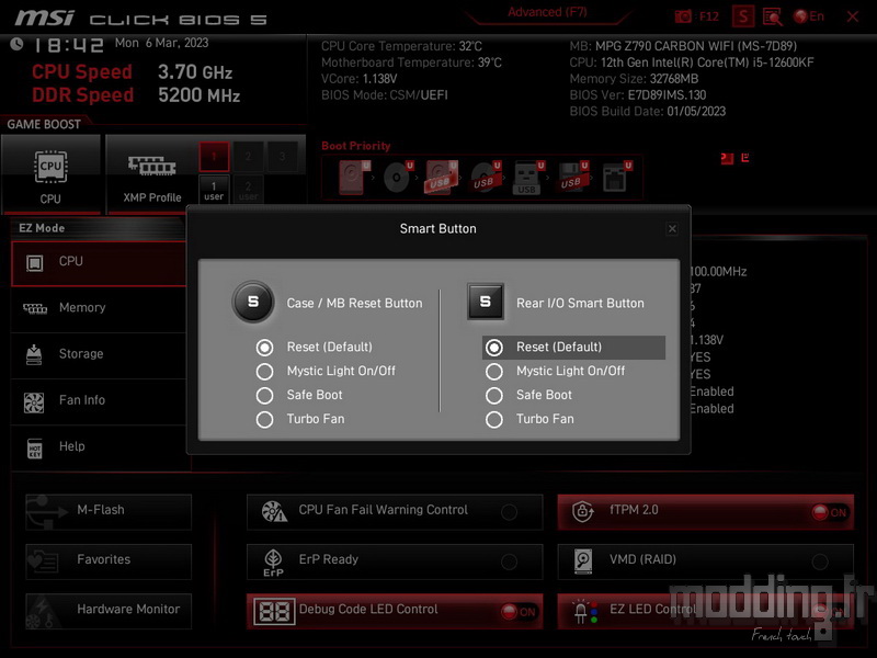 MPG Z790 Carbon Wifi Bios 04 MPG Z790 Carbon Wifi Bios 04