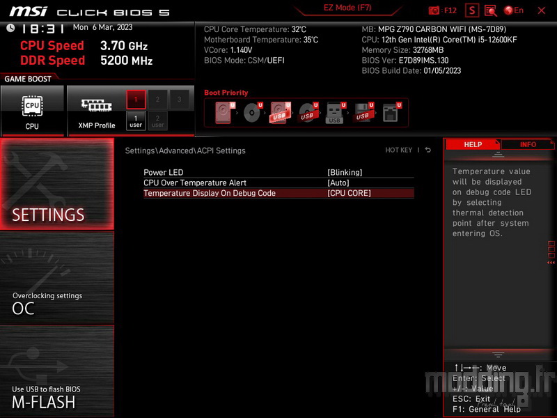 MPG Z790 Carbon Wifi Bios 10 MPG Z790 Carbon Wifi Bios 10