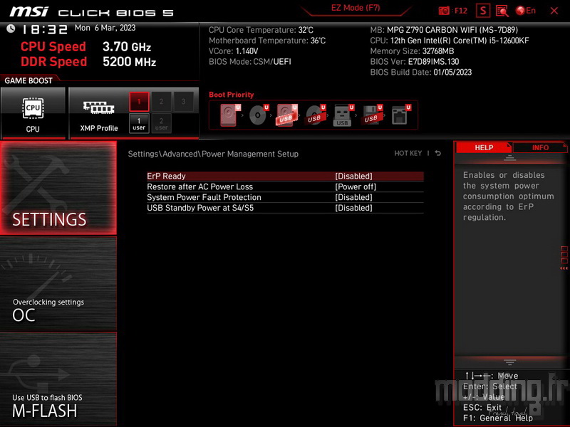 MPG Z790 Carbon Wifi Bios 14 MPG Z790 Carbon Wifi Bios 14