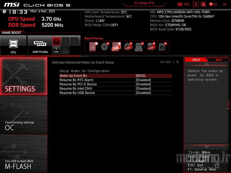 MPG Z790 Carbon Wifi Bios 15 MPG Z790 Carbon Wifi Bios 15
