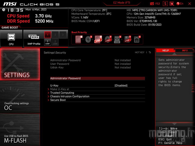 MPG Z790 Carbon Wifi Bios 20 MPG Z790 Carbon Wifi Bios 20