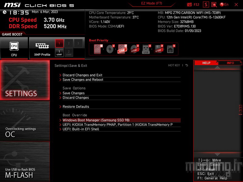 MPG Z790 Carbon Wifi Bios 21 MPG Z790 Carbon Wifi Bios 21
