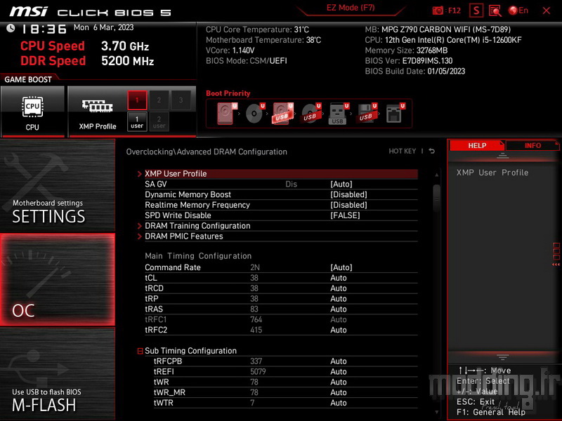 MPG Z790 Carbon Wifi Bios 24 MPG Z790 Carbon Wifi Bios 24
