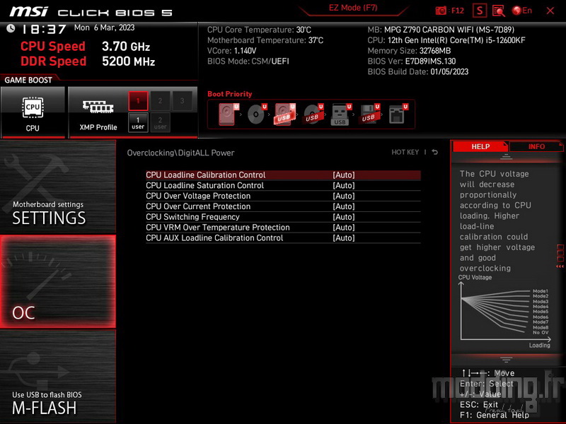 MPG Z790 Carbon Wifi Bios 26 MPG Z790 Carbon Wifi Bios 26