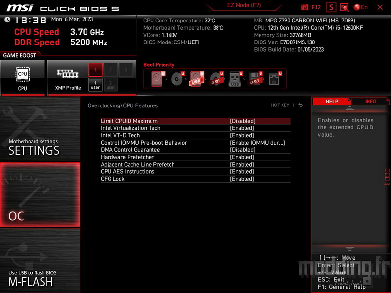 MPG Z790 Carbon Wifi Bios 31 MPG Z790 Carbon Wifi Bios 31