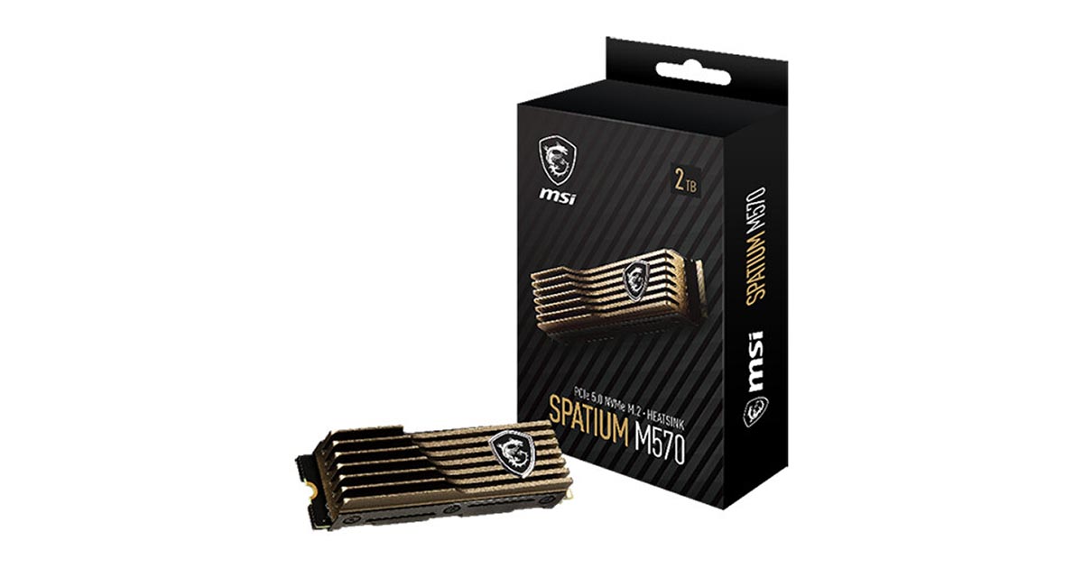 MSI lance le SSD SPATIUM M570 HS PCIe 5.0 NVMe