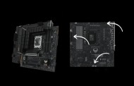 ASUS TUF Gaming B760M-BTF : Une carte mère avec la connectique à l'arrière