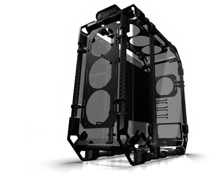 Alphacool Apex Skeleton Carbon Case (1) Alphacool Apex Skeleton Carbon Case (1)