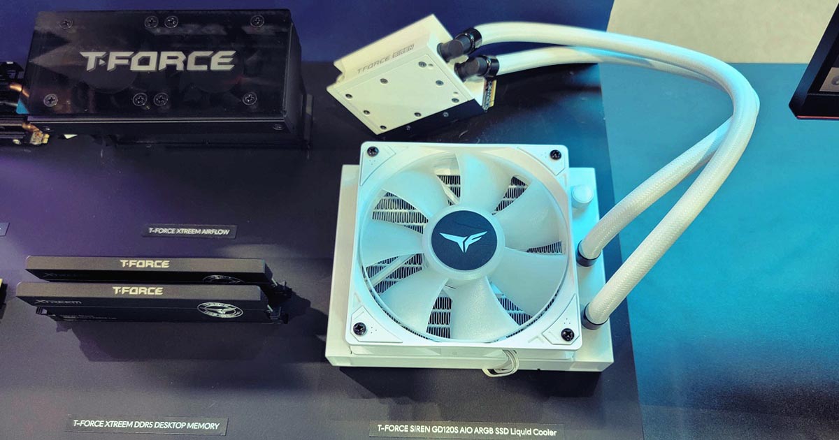 Computex 2023 : Team Group présente un AIO de 120 mm pour le SSD PCIe 5.0