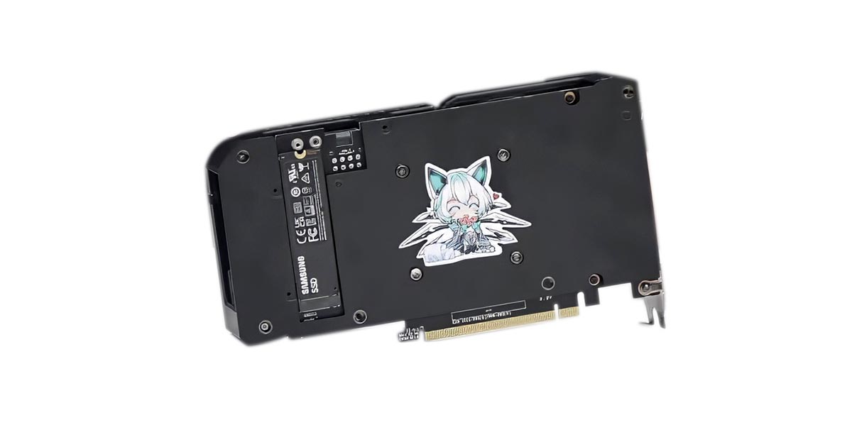 Asus présente un prototype de GeForce RTX 4060 Ti avec emplacement M.2 PCIe 4.0