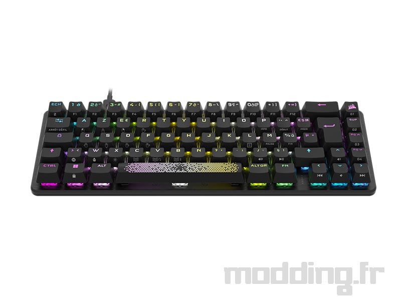 Corsair K65 PRO Mini avec barre alternative Corsair K65 PRO Mini avec barre alternative