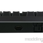 detail connecteur usb et touche tournoi Corsair K70 MAX