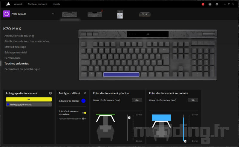 enfoncement des touches k70 max enfoncement des touches k70 max
