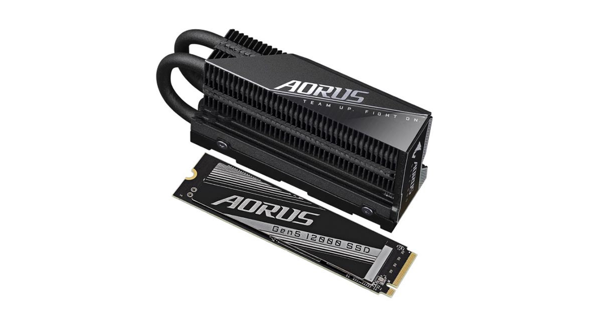 Le Nouveau SSD AORUS Gen5 jusqu'à 12400 Mo/s!