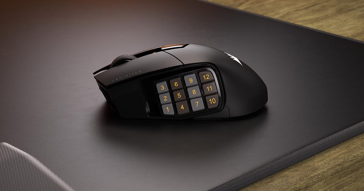 Dominez les MMO avec la Nouvelle Souris SCIMITAR ELITE WIRELESS de CORSAIR