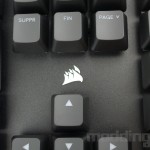 detail marquage Corsair K70 Core