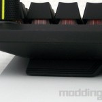 detail pied clavier Corsair K70 Core