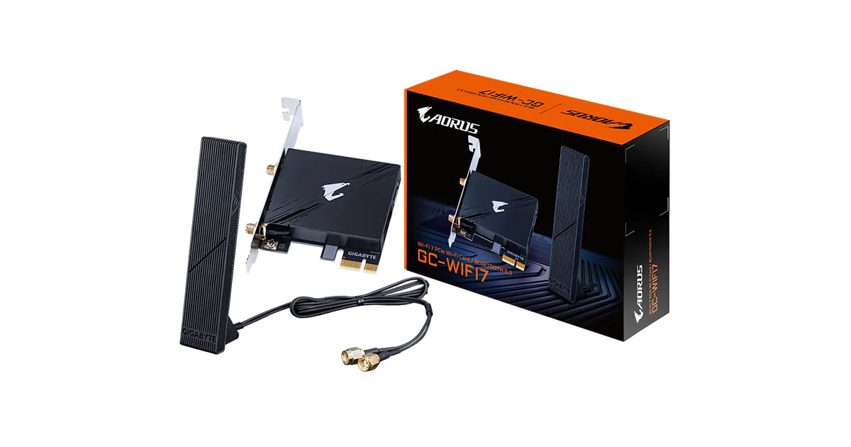 Gigabyte Dévoile sa Carte PCIe avec Wi-Fi 7 et Bluetooth de Dernière Génération