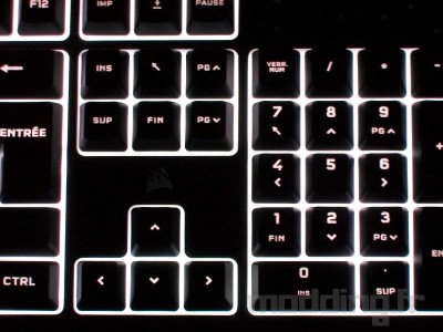 clavier corsair k55 core diffusion lumière