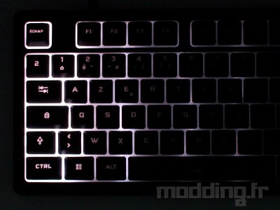 corsair K55 core zonage éclairage