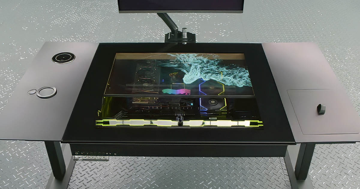 Écran OLED Transparent et Verre Intelligent : Bureau DK-07 de Lian Li !