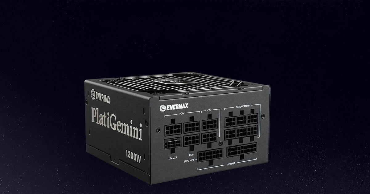 Enermax PlatiGemini 1200W : Une alimentation ATX 3.1 & ATX12VO, 80 Plus Platinum