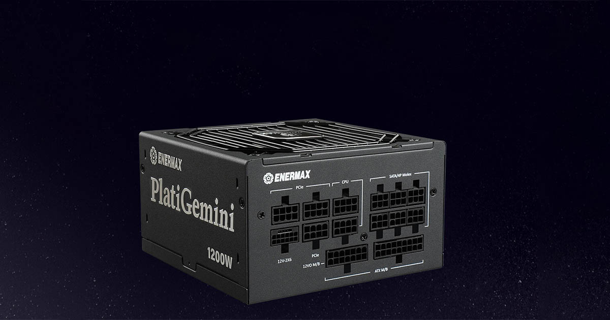 Enermax PlatiGemini 1200W : Une alimentation ATX 3.1 & ATX12VO, 80 Plus Platinum