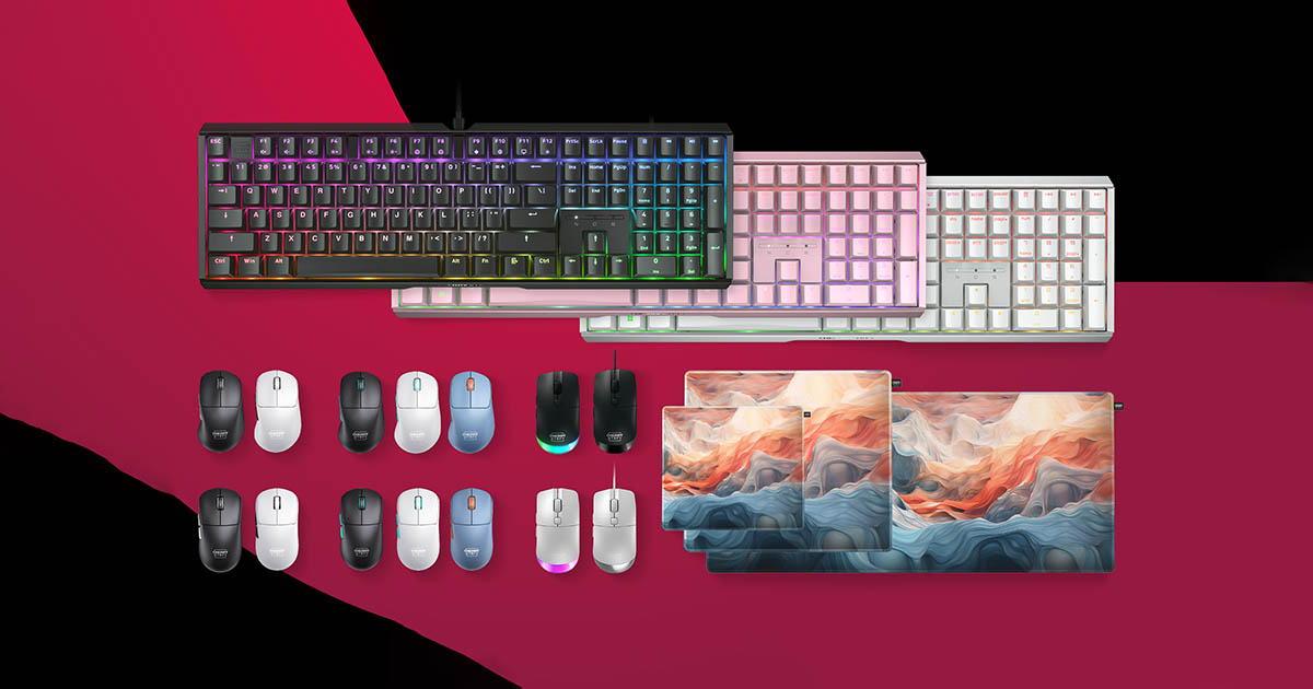 CHERRY XTRFY Dévoile de Nouveaux Équipements de Jeu à la Gamescom 2024 : Les Souris M64, M68 et le Clavier MX 3.1