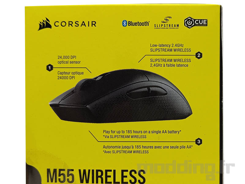 corsair M55 boite de dos détails corsair M55 boite de dos détails