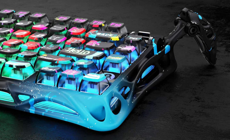Gravastar Mercury V75 Pro : un clavier au look cyberpunk, rapide comme l’éclair