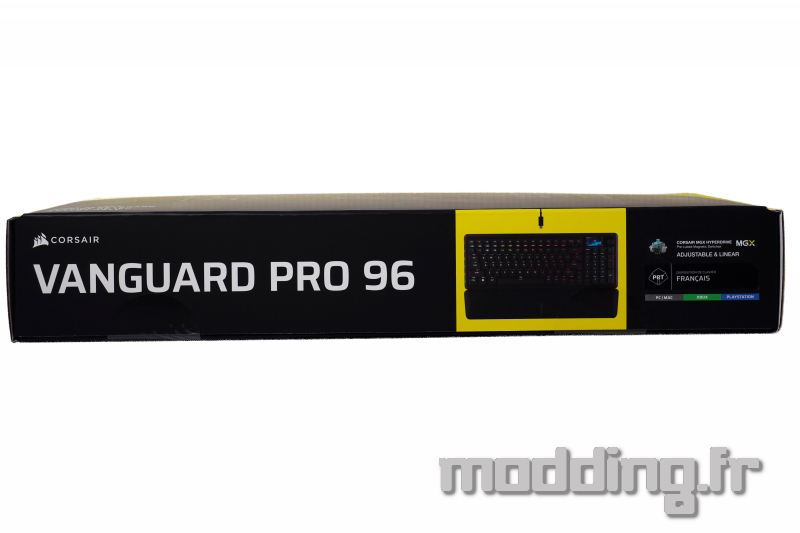 corsair vanguard pro 96 boite vue de coté