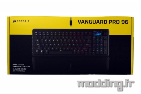 corsair vanguard pro 96 boite vue du dessus