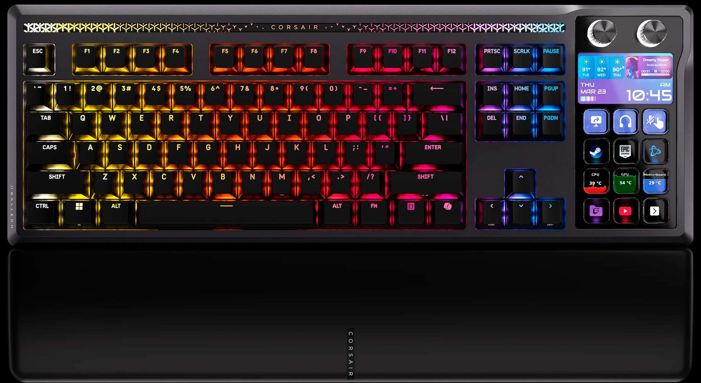 Corsair Galleon 100 SD : Le clavier ultime qui fusionne avec un Stream Deck !